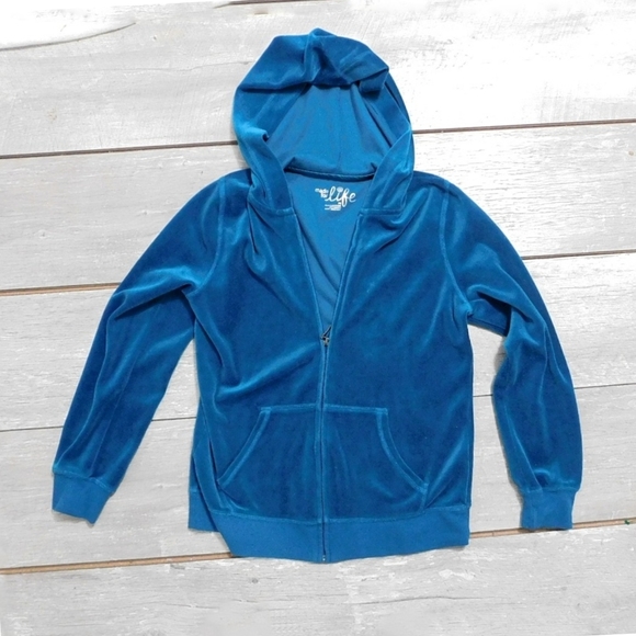 MADE FOR LIFE SEA BLUE GREEN CTTN MIX FULL ZIP JKT - Picture 7 of 7